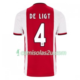 Camisolas de Futebol AFC Ajax Matthijs de Ligt 4 Equipamento Principal 2019/20 Manga Curta
